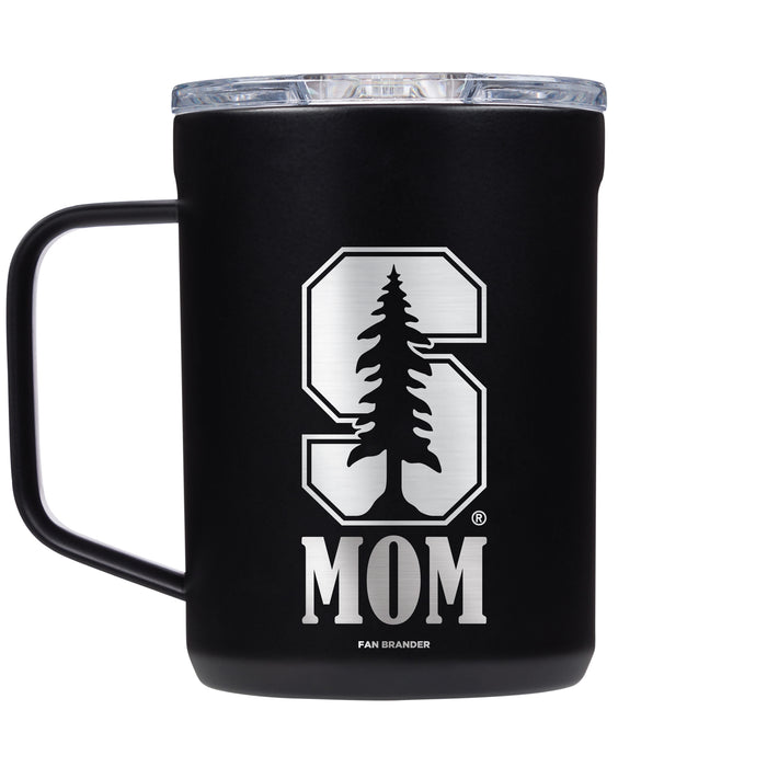 Corkcicle Coffee Mug with Stanford Cardinal Mom and Primary Logo