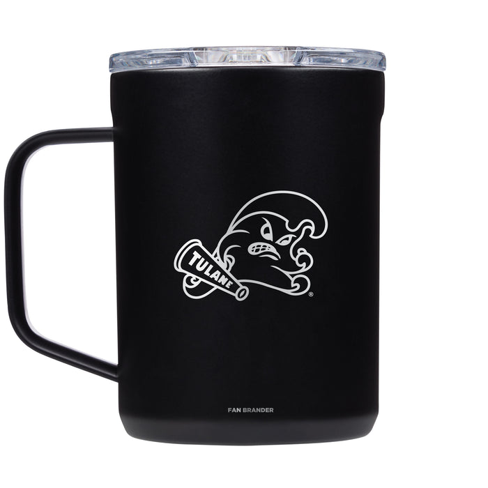 Corkcicle Coffee Mug with Tulane Green Wave Primary Logo