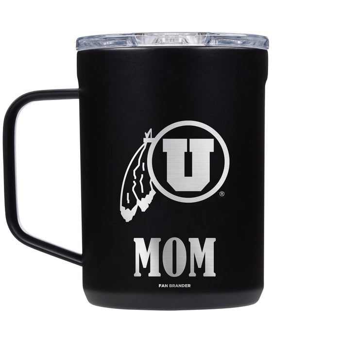 Corkcicle Coffee Mug with Utah Utes Mom and Primary Logo