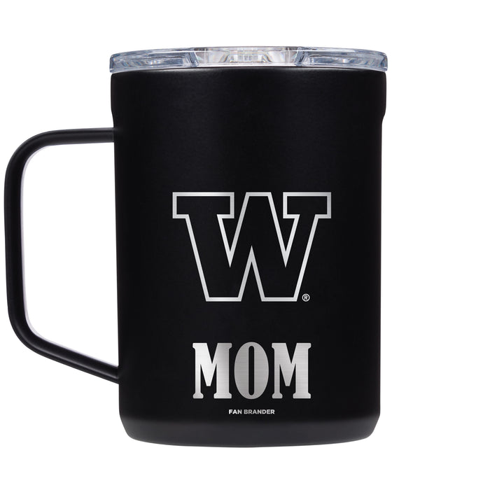 Corkcicle Coffee Mug with Washington Huskies Mom and Primary Logo