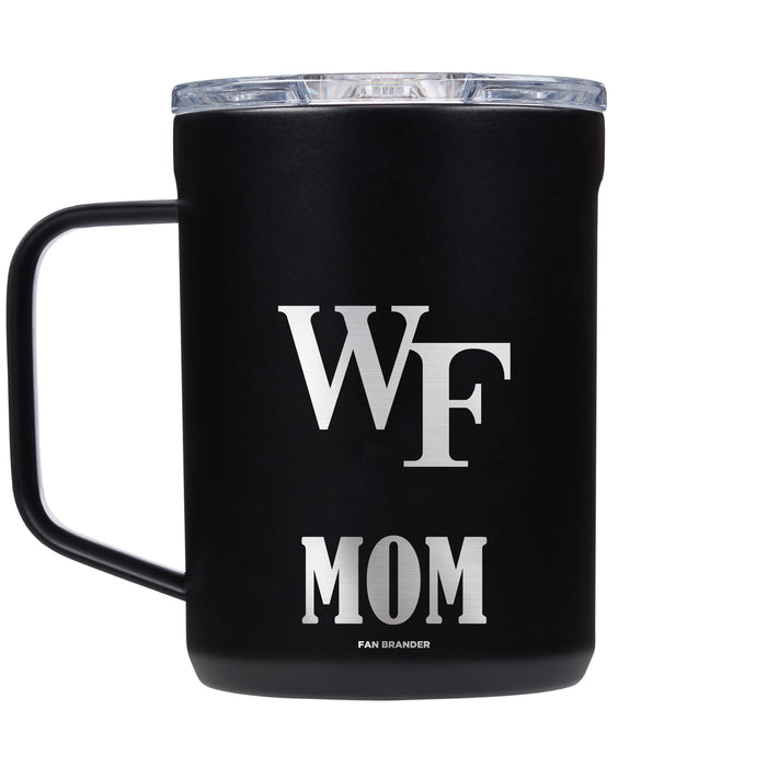 Corkcicle Coffee Mug with Wake Forest Demon Deacons Mom and Primary Logo