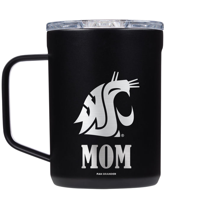 Corkcicle Coffee Mug with Washington State Cougars Mom and Primary Logo