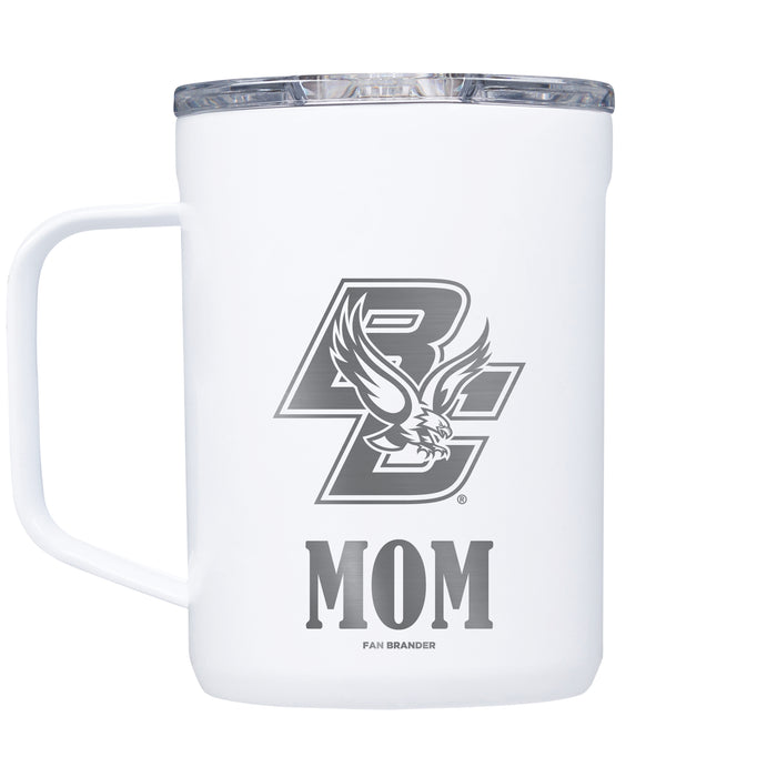 Corkcicle Coffee Mug with Boston College Eagles Mom and Primary Logo