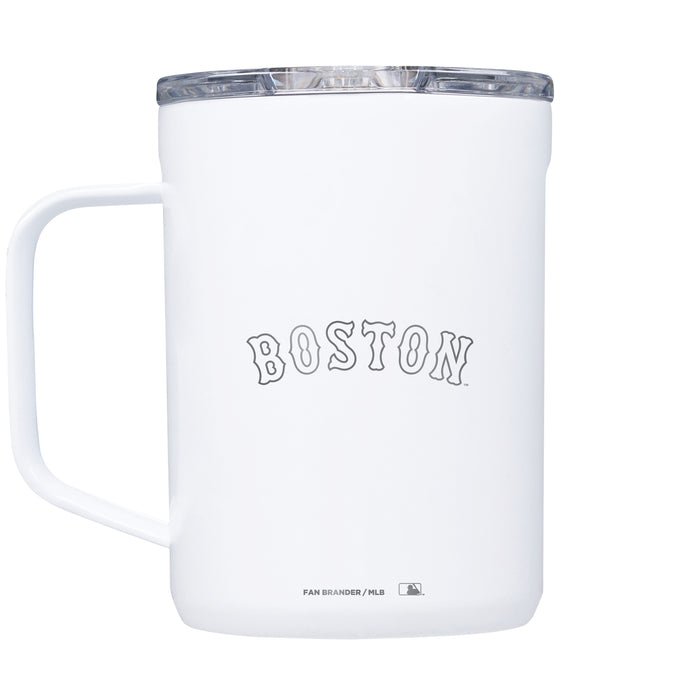 Corkcicle Coffee Mug with Boston Red Sox Etched Wordmark Logo