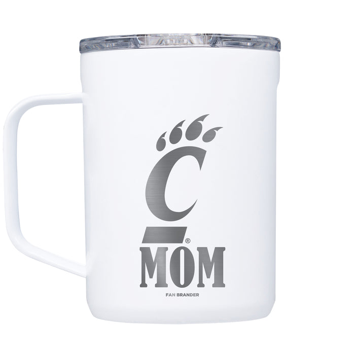 Corkcicle Coffee Mug with Cincinnati Bearcats Mom and Primary Logo