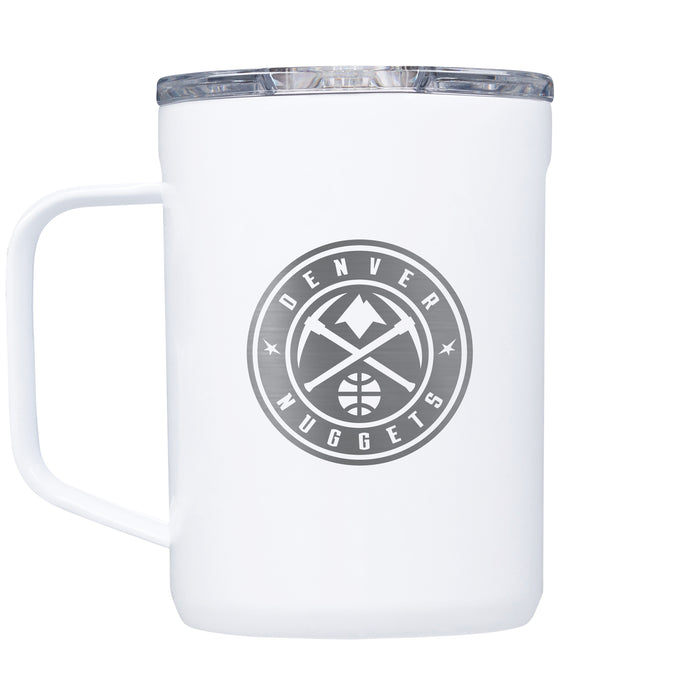 Corkcicle Coffee Mug with Denver Nuggets Etched Primary Logo
