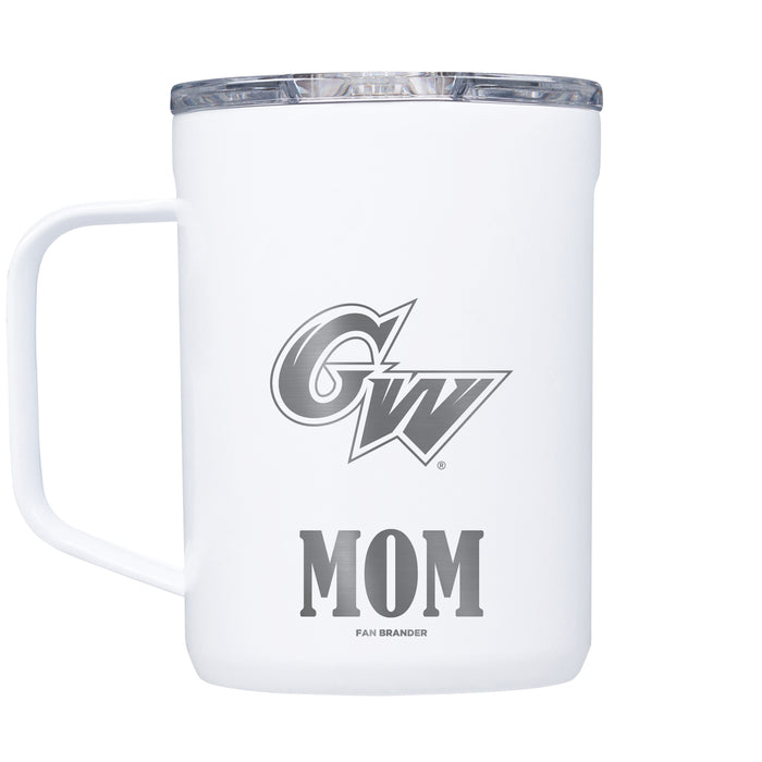 Corkcicle Coffee Mug with George Washington Colonials Mom and Primary Logo
