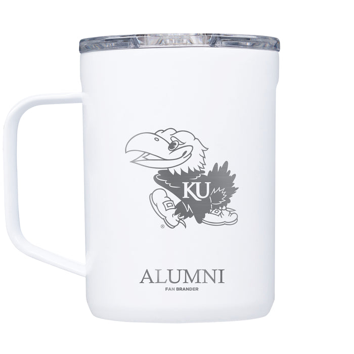 Corkcicle Coffee Mug with Kansas Jayhawks Alumni Primary Logo