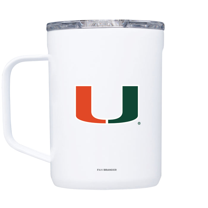 Corkcicle Coffee Mug with Miami Hurricanes Primary Logo