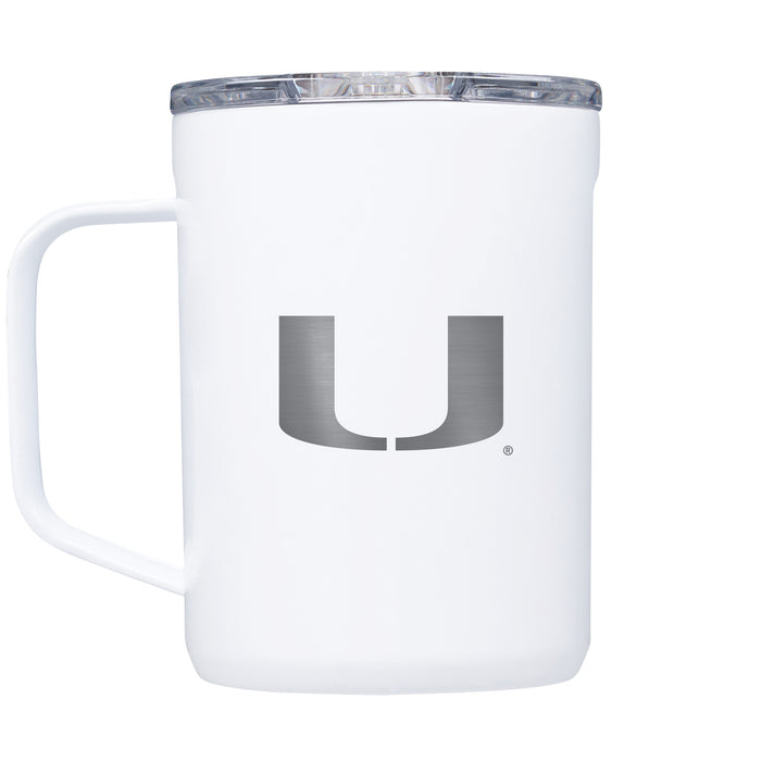 Corkcicle Coffee Mug with Miami Hurricanes Primary Logo
