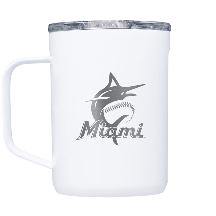 Corkcicle Coffee Mug with Miami Marlins Primary Logo