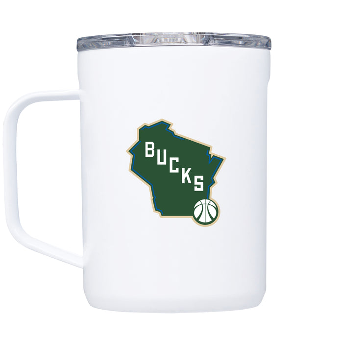 Corkcicle Coffee Mug with Milwaukee Bucks Alternate 2 Logo