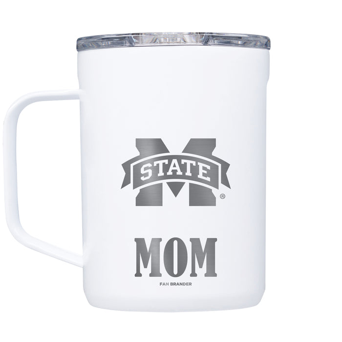 Corkcicle Coffee Mug with Mississippi State Bulldogs Mom and Primary Logo