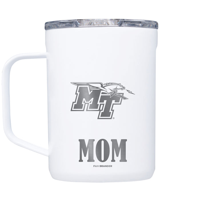 Corkcicle Coffee Mug with Middle Tennessee State Blue Raiders Mom and Primary Logo