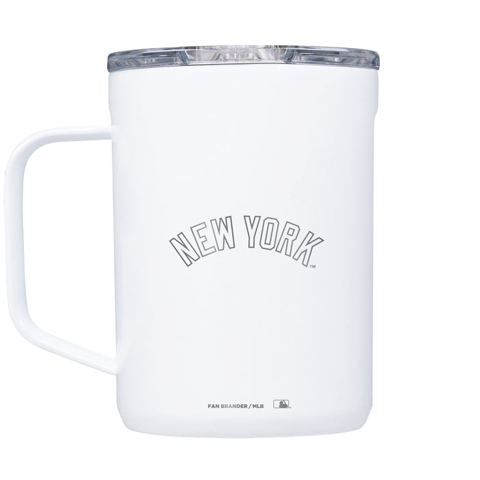 Corkcicle Coffee Mug with New York Yankees Etched Wordmark Logo