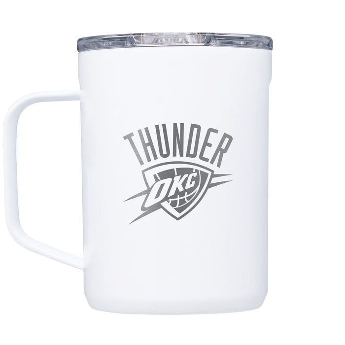 Corkcicle Coffee Mug with Oklahoma City Thunder Etched Primary Logo