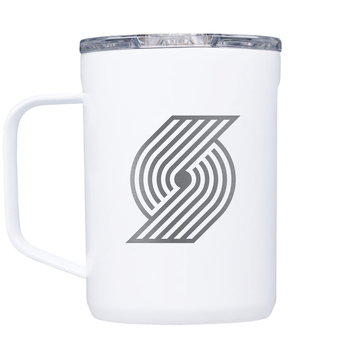 Corkcicle Coffee Mug with Portland Trailblazers Etched Primary Logo