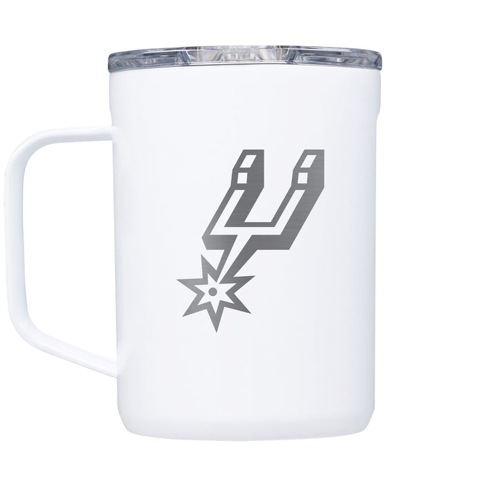 Corkcicle Coffee Mug with San Antonio Spurs Etched Primary Logo