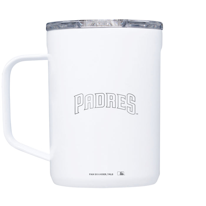 Corkcicle Coffee Mug with San Diego Padres Etched Secondary Logo