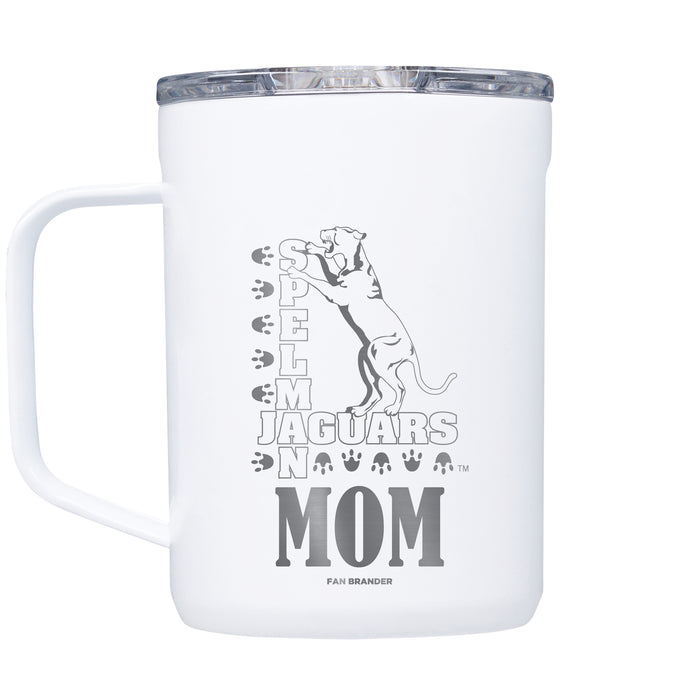 Corkcicle Coffee Mug with Spelman College Jaguars Mom and Primary Logo