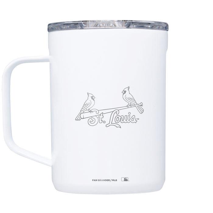 Corkcicle Coffee Mug with St. Louis Cardinals Etched Wordmark Logo