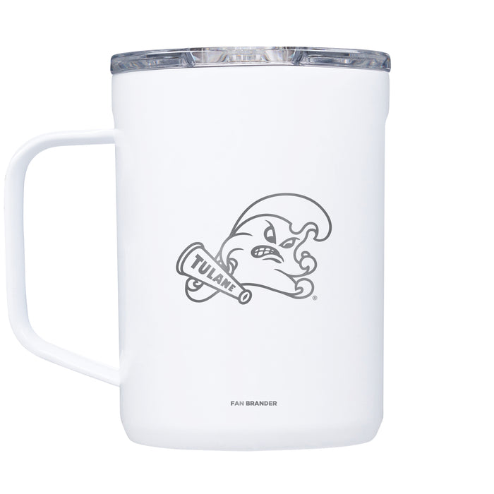 Corkcicle Coffee Mug with Tulane Green Wave Primary Logo