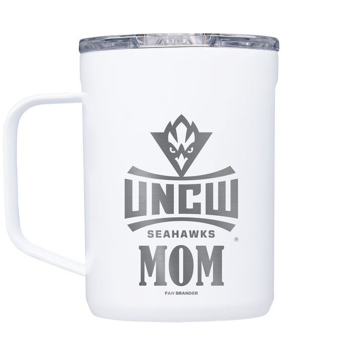 Corkcicle Coffee Mug with UNC Wilmington Seahawks Mom and Primary Logo