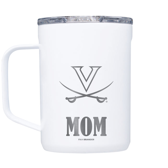 Corkcicle Coffee Mug with Virginia Cavaliers Mom and Primary Logo