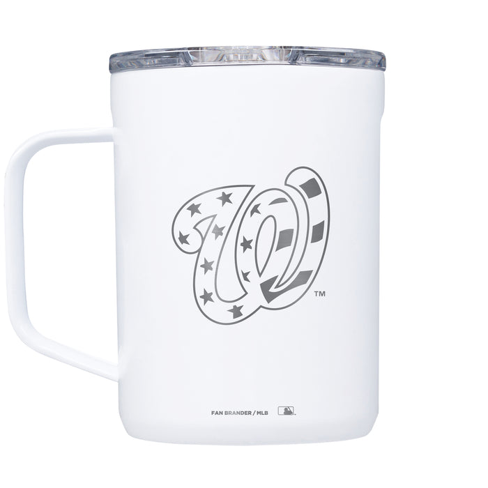 Corkcicle Coffee Mug with Washington Nationals Etched Secondary Logo