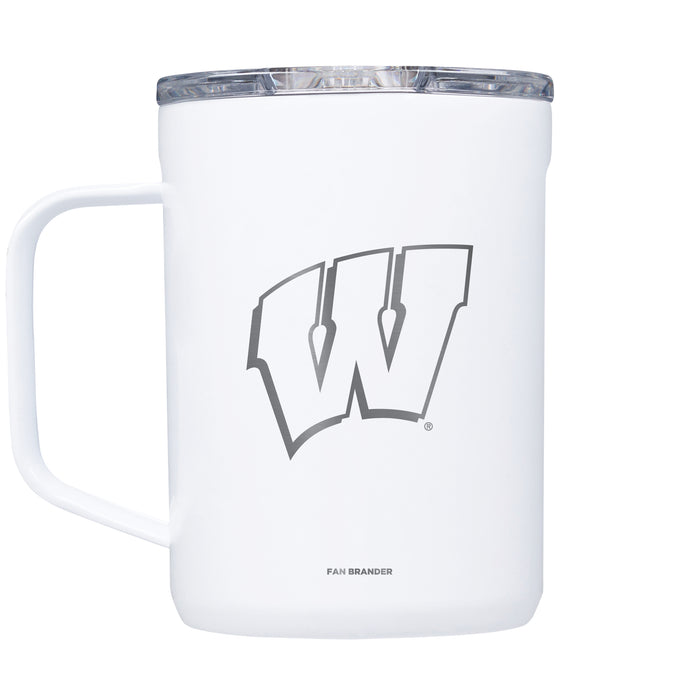 Corkcicle Coffee Mug with Wisconsin Badgers Primary Logo