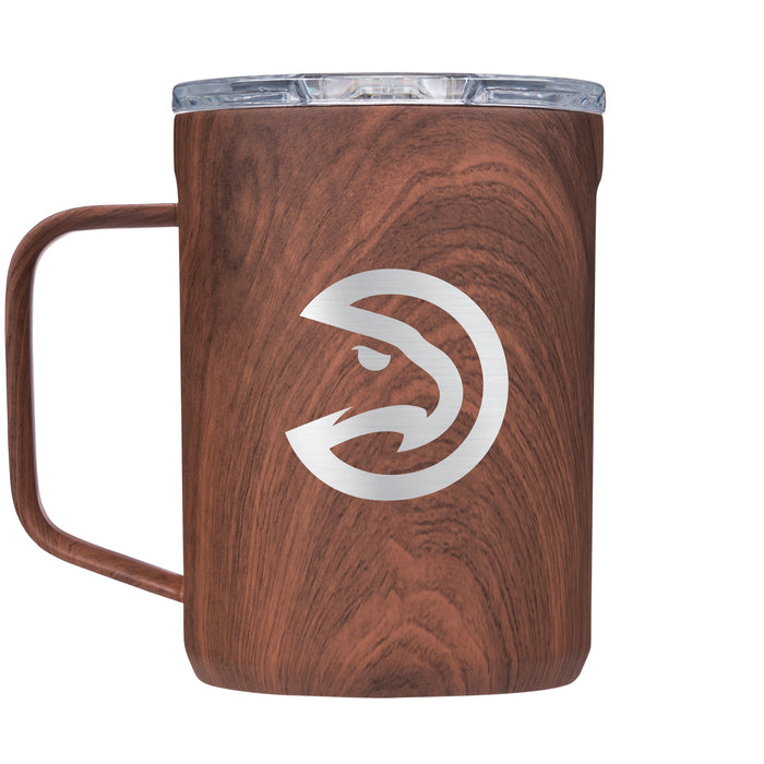 Corkcicle Coffee Mug with Atlanta Hawks Etched Primary Logo