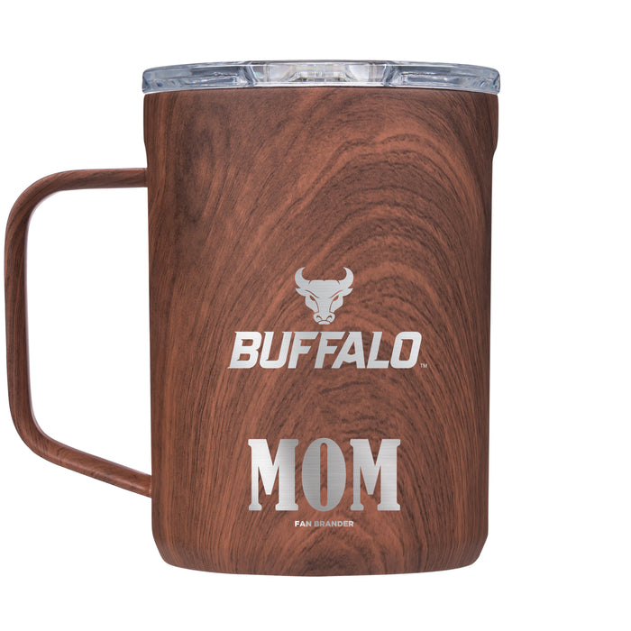 Corkcicle Coffee Mug with Buffalo Bulls Mom and Primary Logo