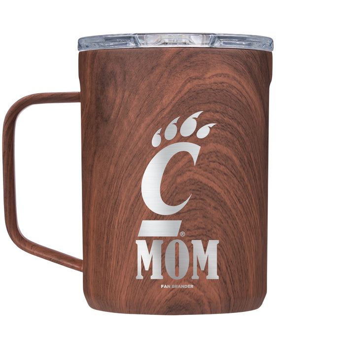 Corkcicle Coffee Mug with Cincinnati Bearcats Mom and Primary Logo
