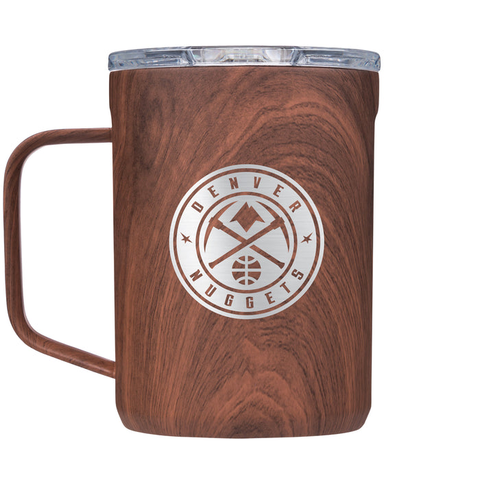 Corkcicle Coffee Mug with Denver Nuggets Etched Primary Logo