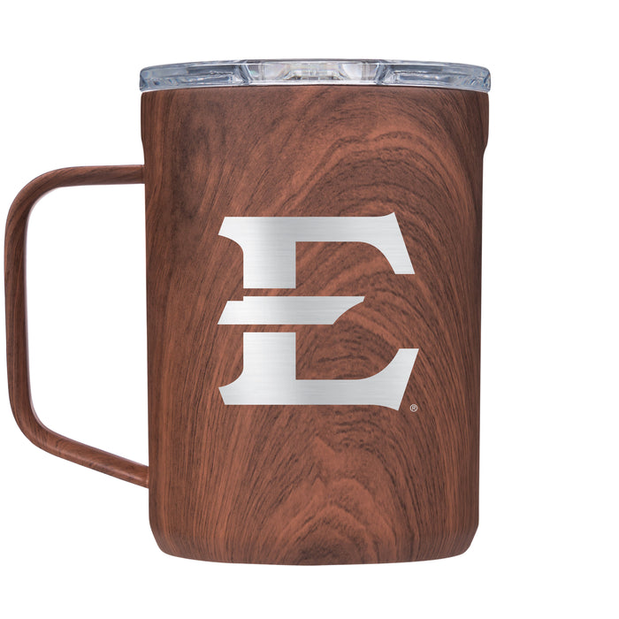 Corkcicle Coffee Mug with Eastern Tennessee State Buccaneers Primary Logo