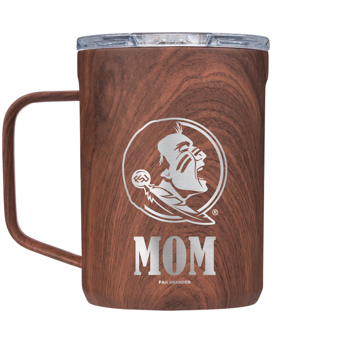 Corkcicle Coffee Mug with Florida State Seminoles Mom and Primary Logo