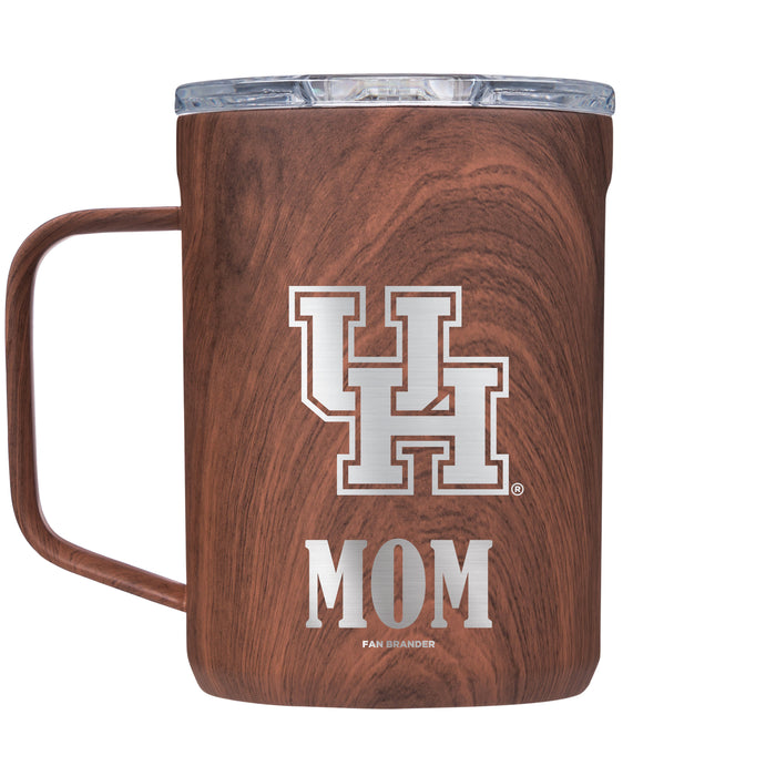 Corkcicle Coffee Mug with Houston Cougars Mom and Primary Logo