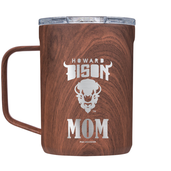 Corkcicle Coffee Mug with Howard Bison Mom and Primary Logo
