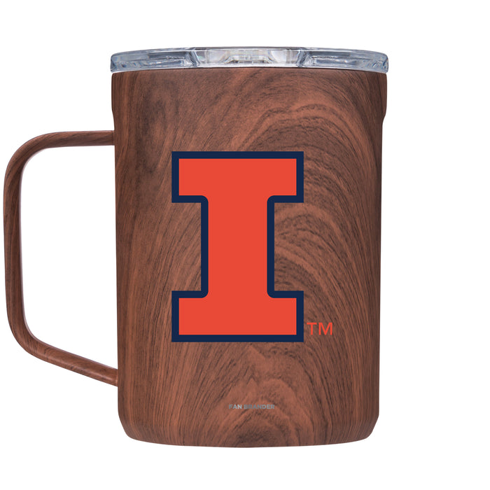 Corkcicle Coffee Mug with Illinois Fighting Illini Primary Logo