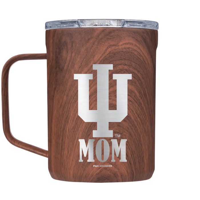 Corkcicle Coffee Mug with Indiana Hoosiers Mom and Primary Logo
