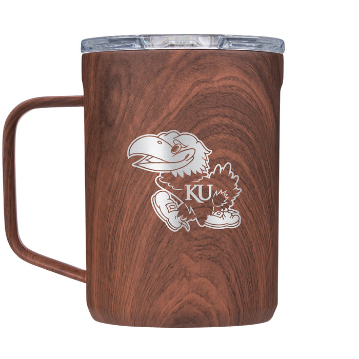Corkcicle Coffee Mug with Kansas Jayhawks Primary Logo