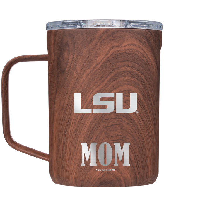 Corkcicle Coffee Mug with LSU Tigers Mom and Primary Logo