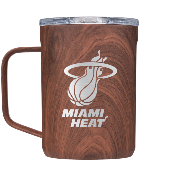 Corkcicle Coffee Mug with Miami Heat Etched Primary Logo