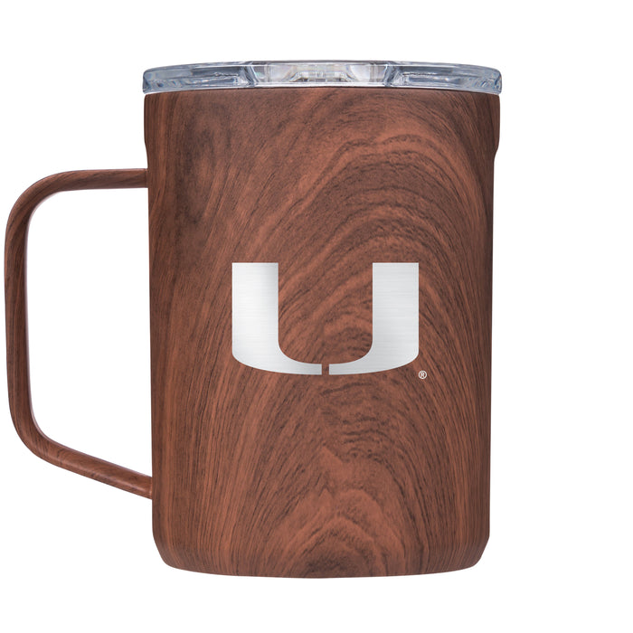 Corkcicle Coffee Mug with Miami Hurricanes Primary Logo