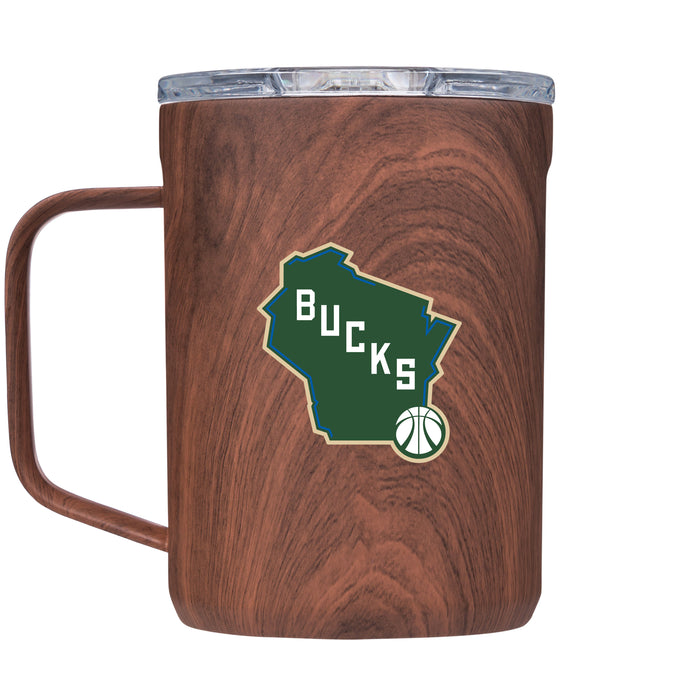 Corkcicle Coffee Mug with Milwaukee Bucks Alternate 2 Logo