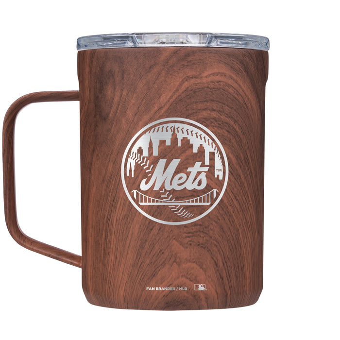 Corkcicle Coffee Mug with New York Mets Etched Secondary Logo