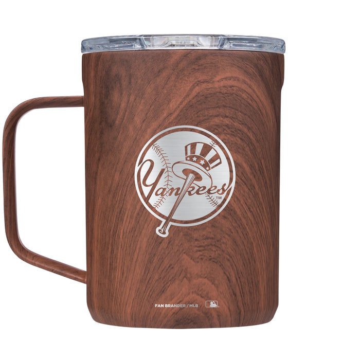 Corkcicle Coffee Mug with New York Yankees Etched Secondary Logo