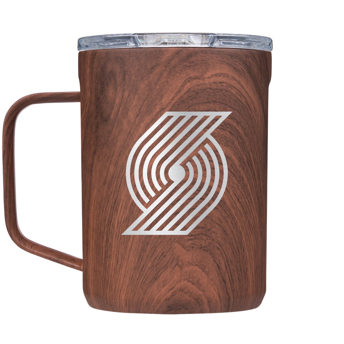 Corkcicle Coffee Mug with Portland Trailblazers Etched Primary Logo