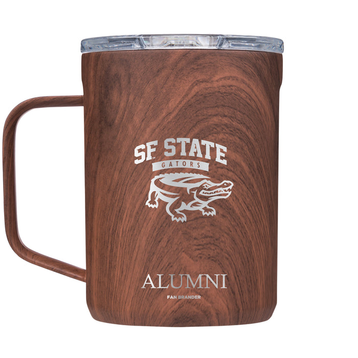 Corkcicle Coffee Mug with San Francisco State U Gators Alumni Primary Logo