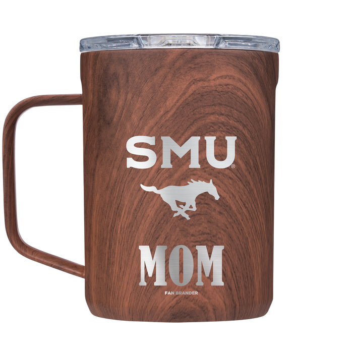 Corkcicle Coffee Mug with SMU Mustangs Mom and Primary Logo